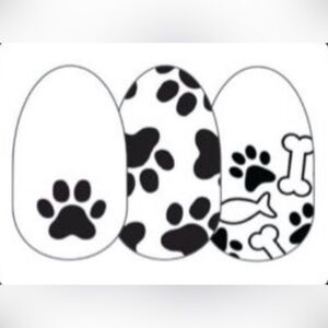 Color Street Party Paws 100% Real Nail Polish Transparent Overlay Strips